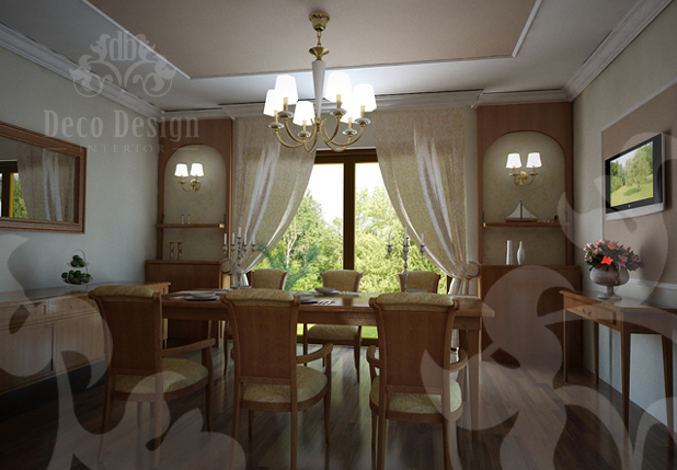 Design interior casa, amenajare clasica in Mogosoaia